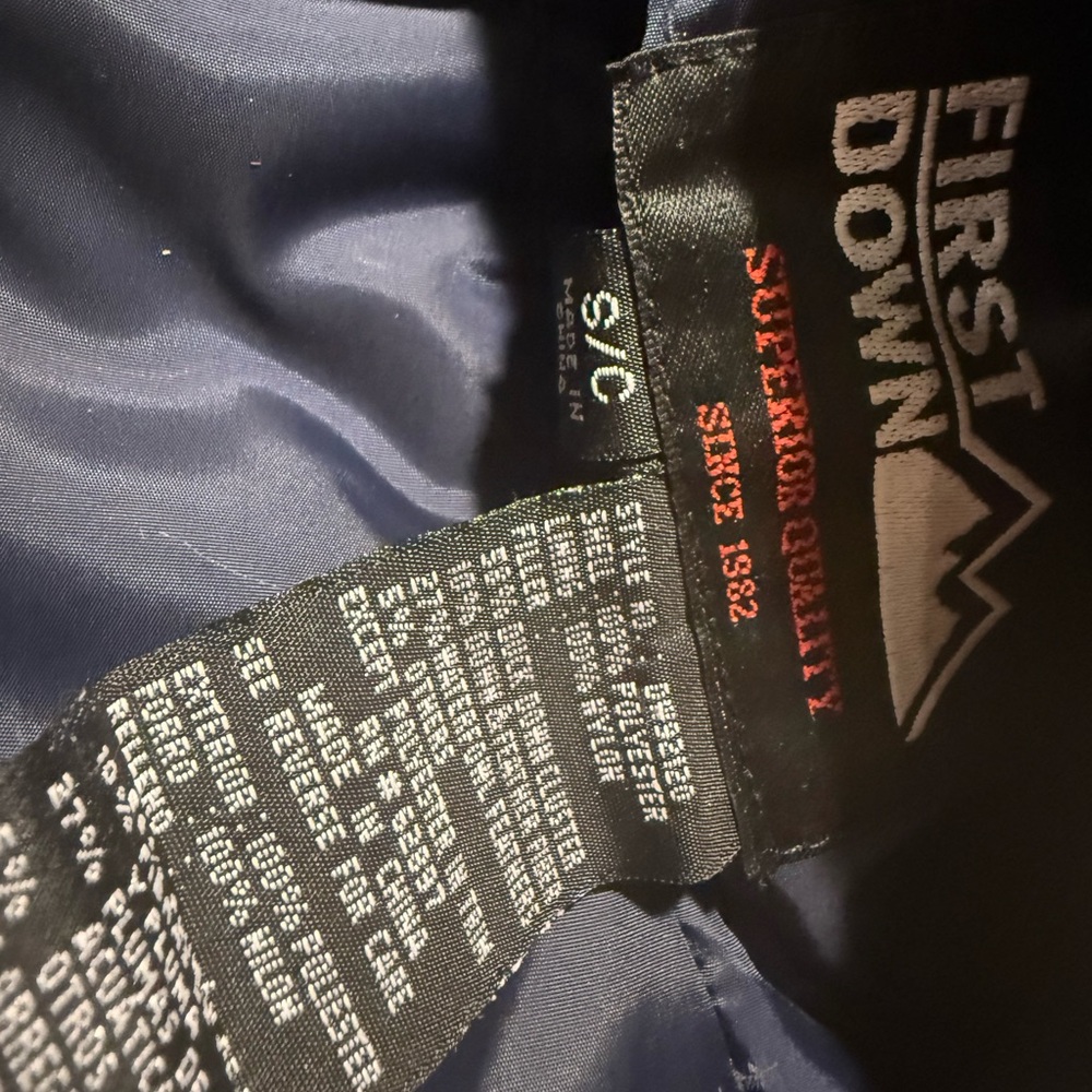 First Down Reversible Puffer Jacket Ripstop Y2K - image 4